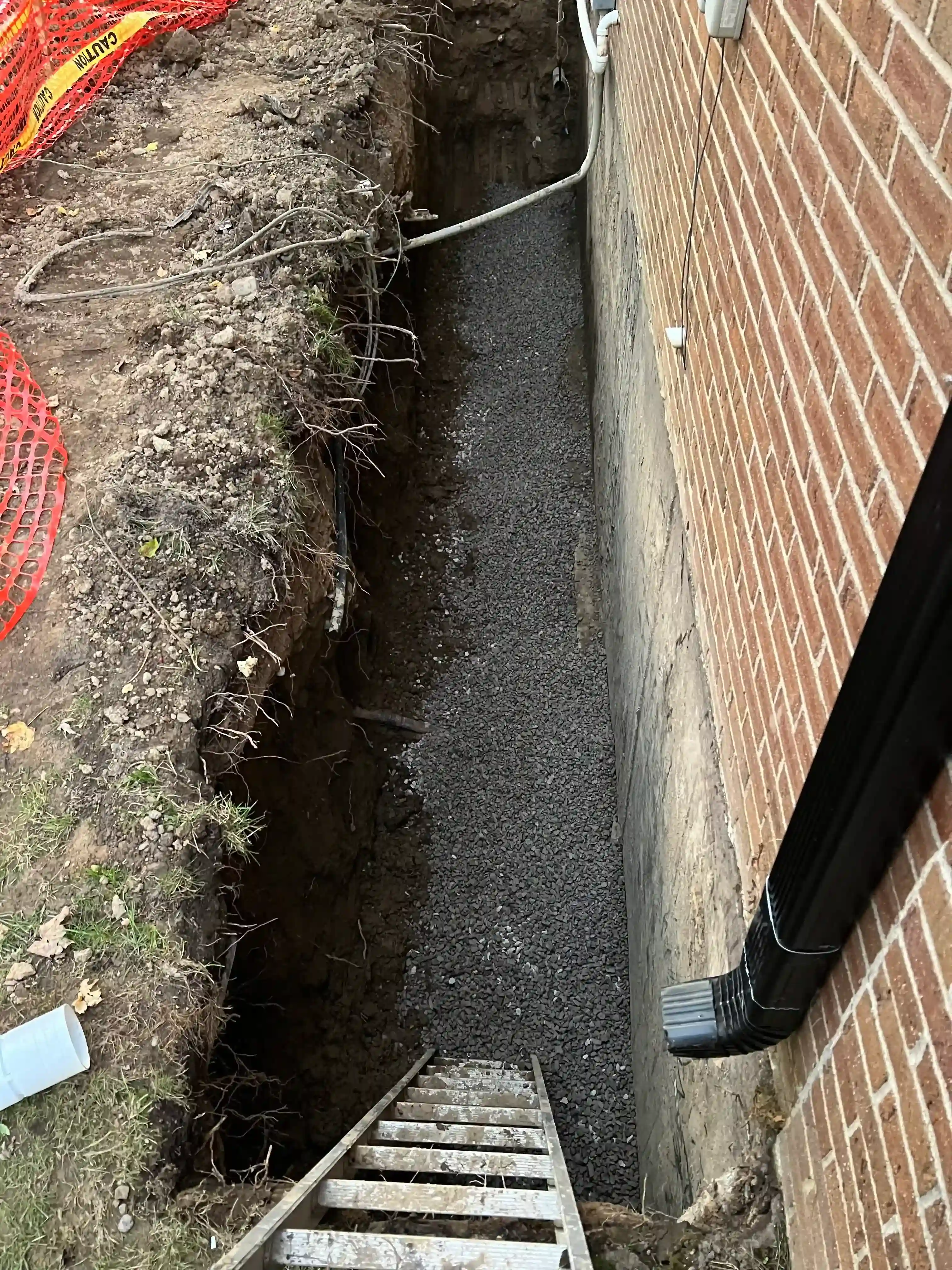 Exterior waterproofing membrane installation