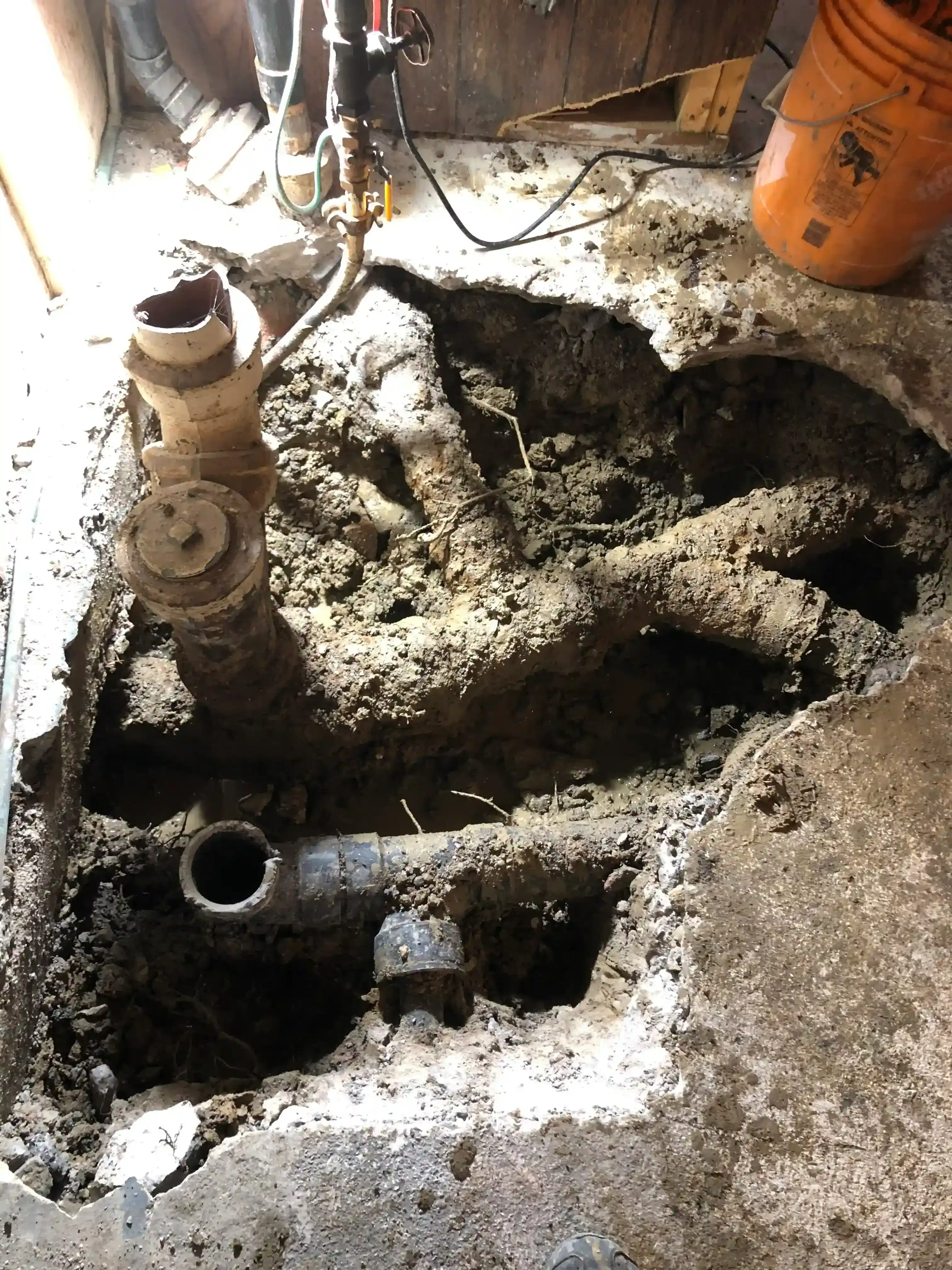 Interior sewer line repair