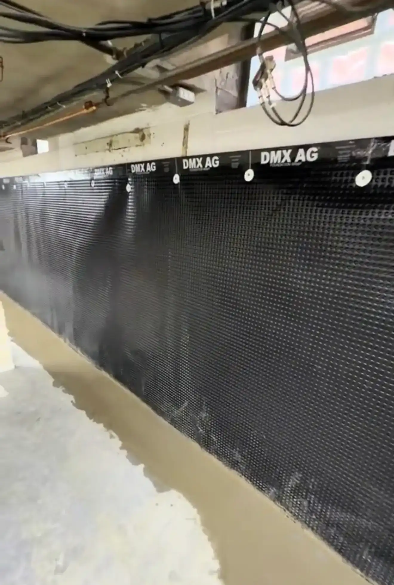 Interior waterproofing membrane