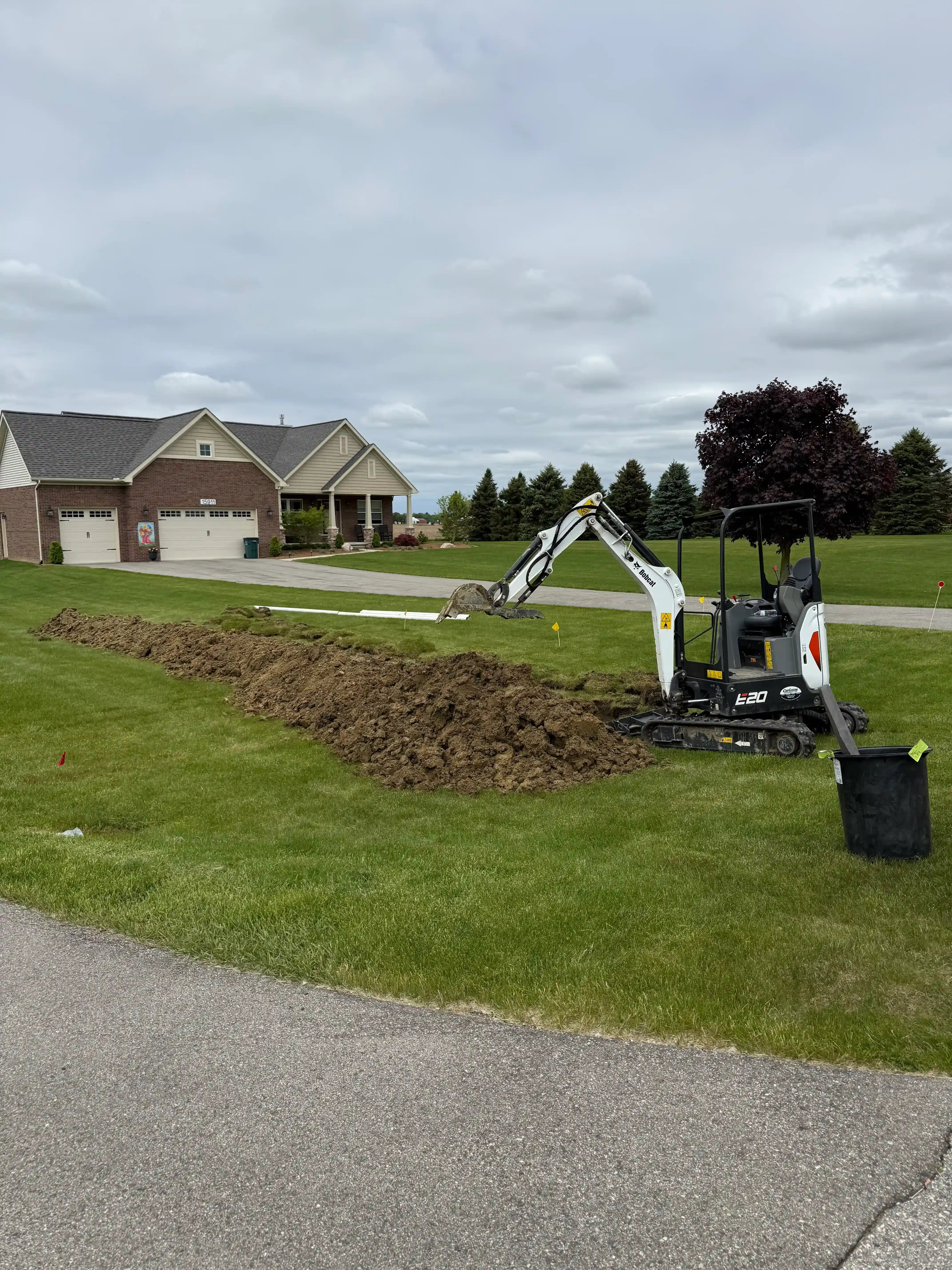 Residential Yard Trenching