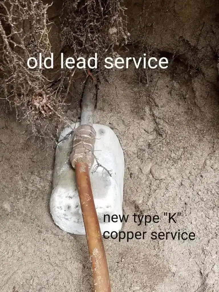 Old Lead vs. New Type K Copper