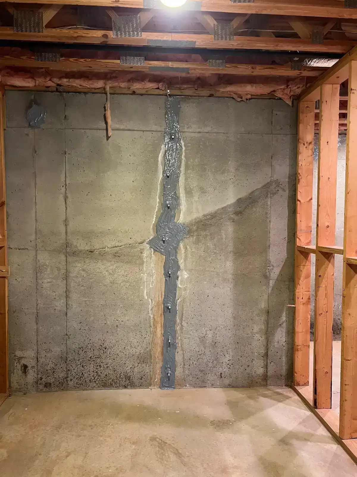 Foundation Crack Injection & Rod Hole Repair