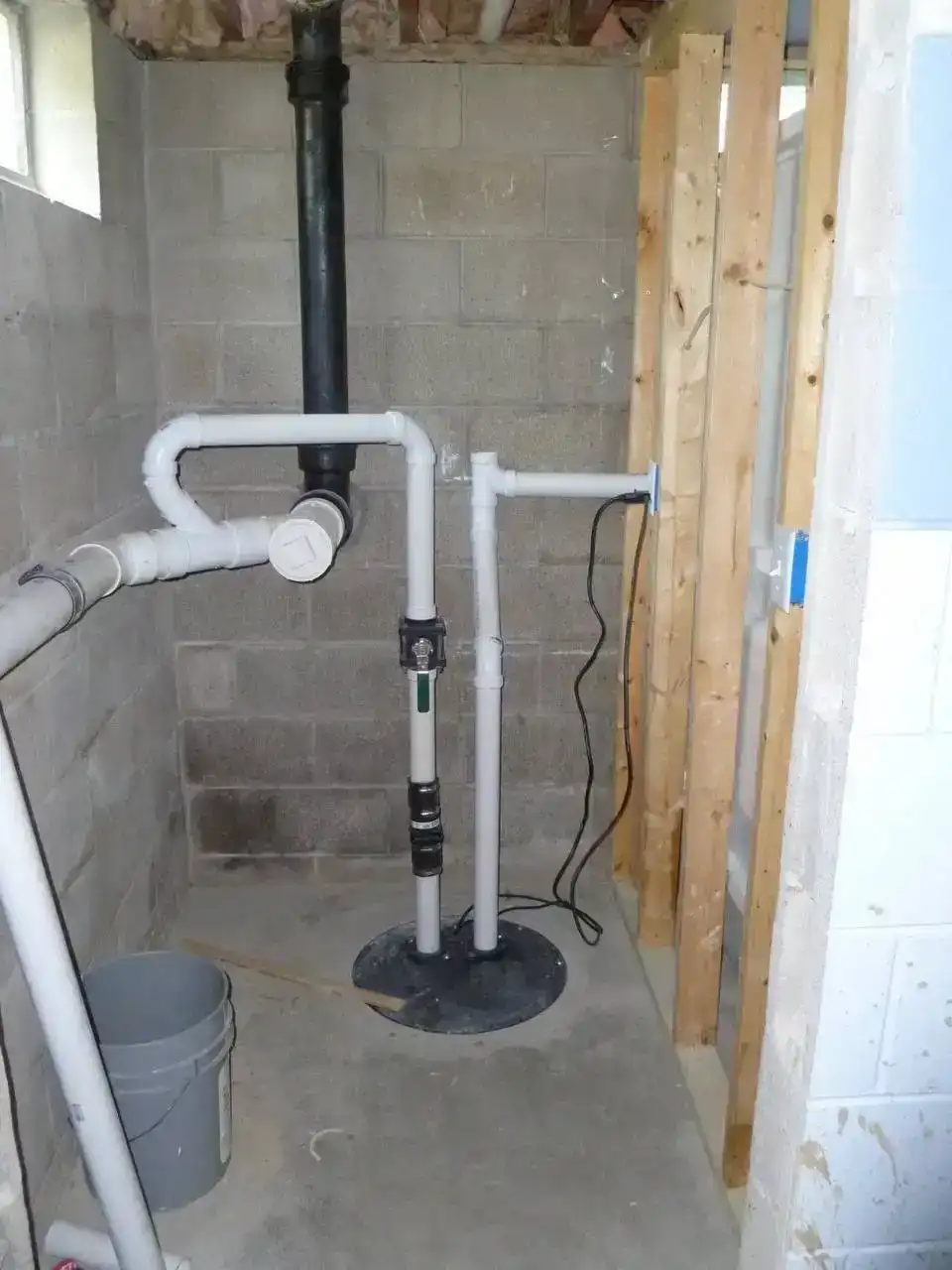 Sewage Ejector Pump Installation